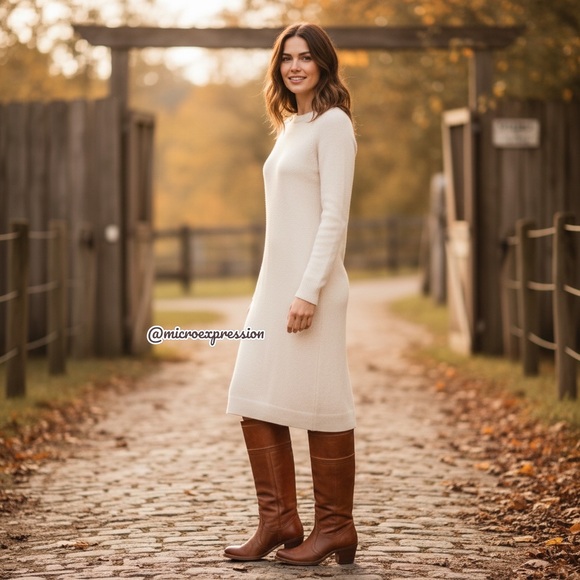 Frye Jane Stitch Leather Heeled Knee High Boots - Picture 3 of 16